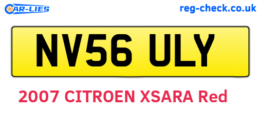 NV56ULY are the vehicle registration plates.