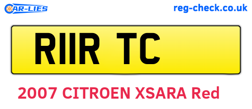 R11RTC are the vehicle registration plates.