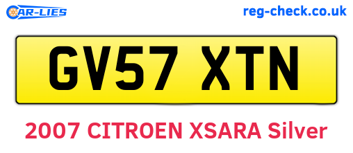 GV57XTN are the vehicle registration plates.