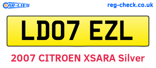 LD07EZL are the vehicle registration plates.