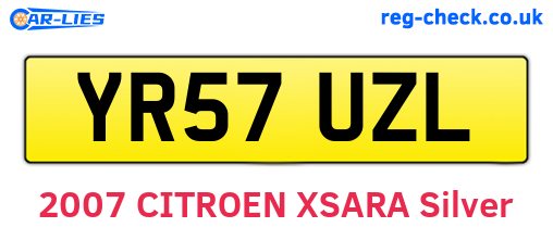 YR57UZL are the vehicle registration plates.
