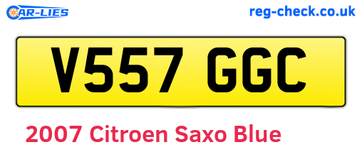 Blue 2007 Citroen Saxo (V557GGC)