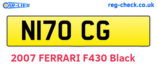 N17OCG are the vehicle registration plates.