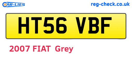 HT56VBF are the vehicle registration plates.