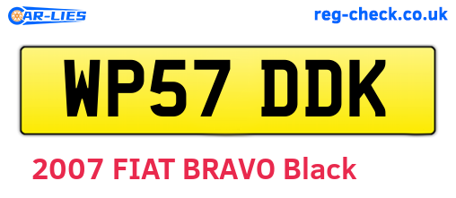 WP57DDK are the vehicle registration plates.