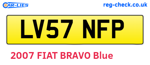 LV57NFP are the vehicle registration plates.
