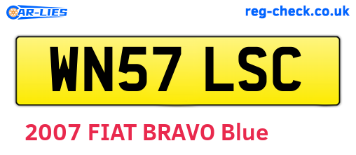 WN57LSC are the vehicle registration plates.