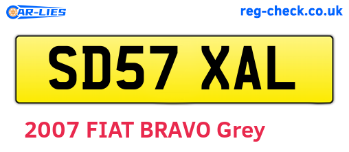 SD57XAL are the vehicle registration plates.