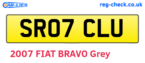 SR07CLU are the vehicle registration plates.