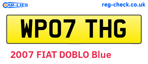WP07THG are the vehicle registration plates.