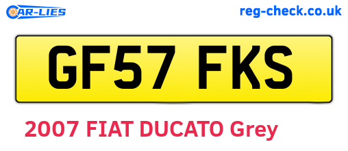 GF57FKS are the vehicle registration plates.