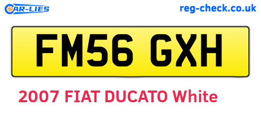 FM56GXH are the vehicle registration plates.