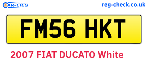 FM56HKT are the vehicle registration plates.