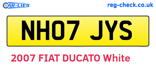 NH07JYS are the vehicle registration plates.