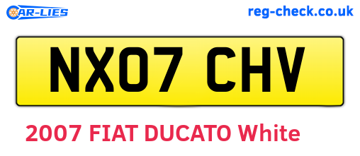 NX07CHV are the vehicle registration plates.