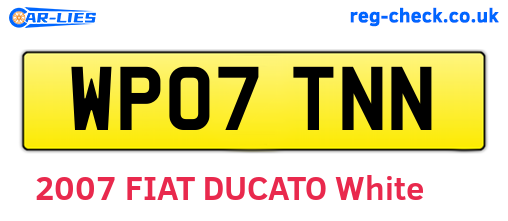WP07TNN are the vehicle registration plates.