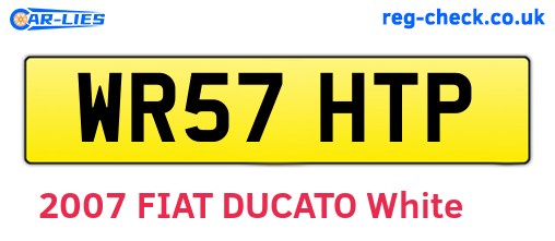 WR57HTP are the vehicle registration plates.