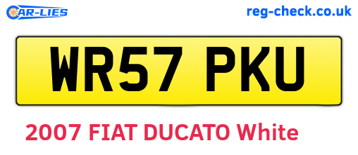 WR57PKU are the vehicle registration plates.