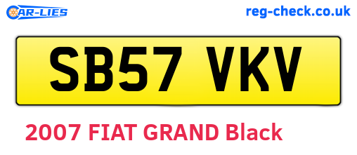 SB57VKV are the vehicle registration plates.