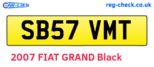 SB57VMT are the vehicle registration plates.