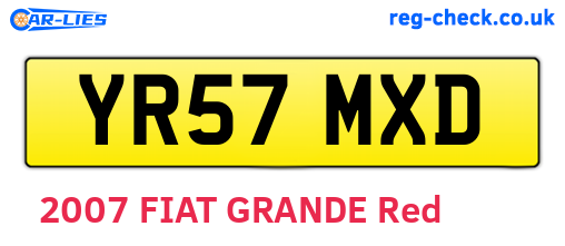 YR57MXD are the vehicle registration plates.