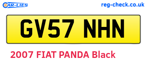 GV57NHN are the vehicle registration plates.