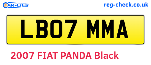 LB07MMA are the vehicle registration plates.