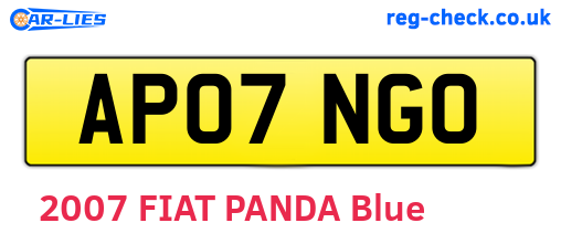 AP07NGO are the vehicle registration plates.