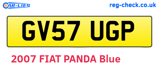 GV57UGP are the vehicle registration plates.