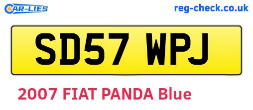 SD57WPJ are the vehicle registration plates.