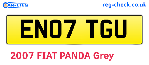 EN07TGU are the vehicle registration plates.