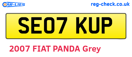 SE07KUP are the vehicle registration plates.