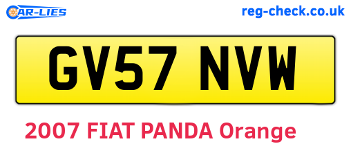 GV57NVW are the vehicle registration plates.