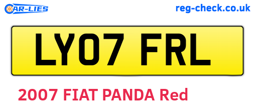 LY07FRL are the vehicle registration plates.