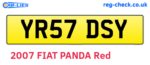 YR57DSY are the vehicle registration plates.