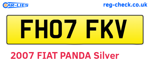 FH07FKV are the vehicle registration plates.