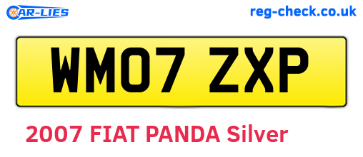 WM07ZXP are the vehicle registration plates.