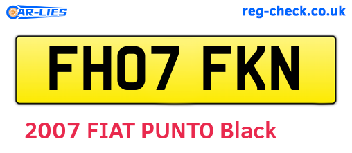 FH07FKN are the vehicle registration plates.