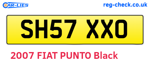SH57XXO are the vehicle registration plates.