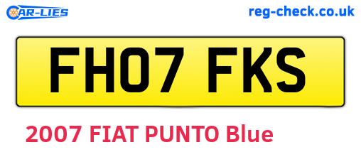 FH07FKS are the vehicle registration plates.