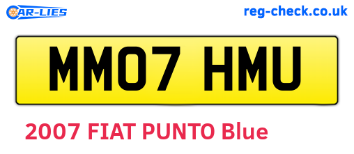 MM07HMU are the vehicle registration plates.