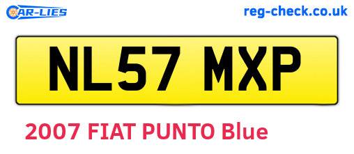 NL57MXP are the vehicle registration plates.