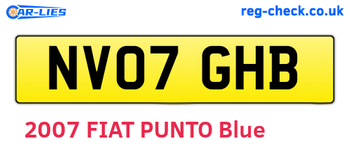 NV07GHB are the vehicle registration plates.