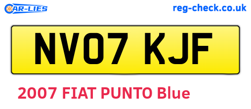 NV07KJF are the vehicle registration plates.