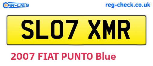 SL07XMR are the vehicle registration plates.