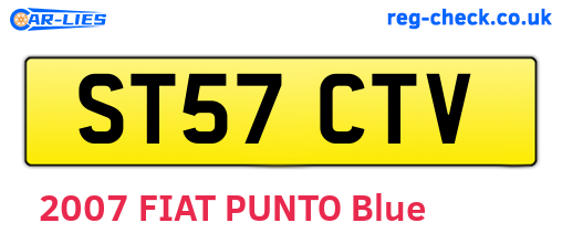 ST57CTV are the vehicle registration plates.