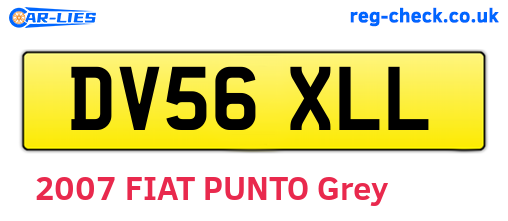 DV56XLL are the vehicle registration plates.