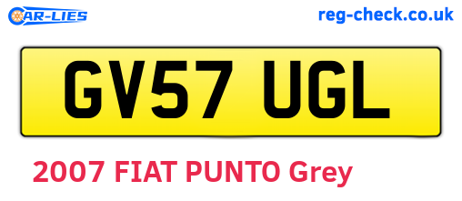 GV57UGL are the vehicle registration plates.
