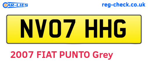 NV07HHG are the vehicle registration plates.