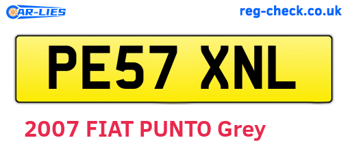 PE57XNL are the vehicle registration plates.